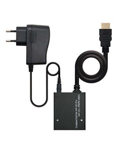 Nanocable Duplicador HDMI Haute vitesse Pour 2 Dispositivos Avec Alimentation