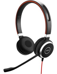 Jabra Evolve 40 MS Écouteurs Avec Microfono USB/3.5mm - Cancelacion Pasiva de Ruido - Diadema Réglable - Controles en Câble - Co