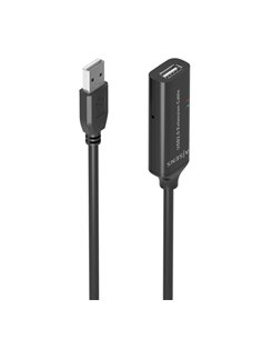 Aisens Câble USB 2.0 Prolongador Avec Amplificador - Tipo À/M-À/H - 5.0m - Couleur Noir