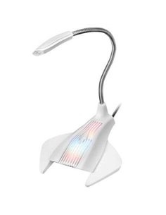 Mars Gaming MMiC Microfono de Mesa Avec Col Flexible USB - Iluminacion RGB - Boton Silencio - Câble de 1.50m