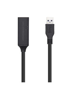 Aisens Câble USB 3.0 Prolongador Avec Amplicador - Tipo À/M-À/H - 5.0m - Couleur Noir