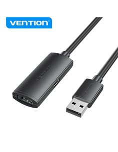 Vention Câble de Extension Activo USB 2.0 - Transfert de Datos 480 Mbps - Conexion Estable - Construccion Durable - Couleur Noir