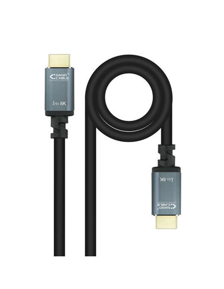 Nanocable Câble HDMI 2.1 Iris 8K À/M-À/M - 5m - Couleur Noir