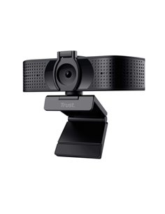 Trust Teza Webcam 4K Ultra HD - Câble 2m - Microfono Incorporado - Balance de Blancos Automatico - Modo de Privacidad - Adaptate