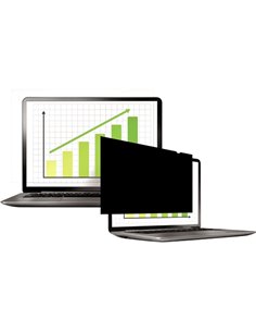 Fellowes Filtro de Privacidad Pour Écran - Vision Latéral Oscurecida Desde 30º - Protege de Polvo et Arañazos - Reduce Brillos -