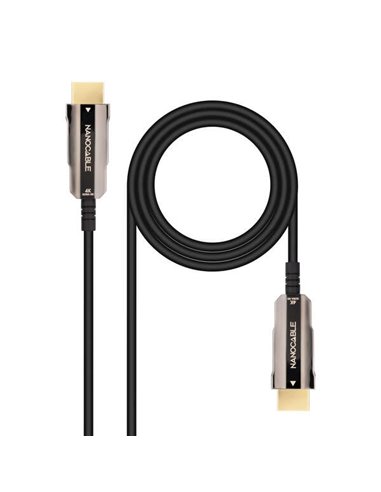 Nanocable Câble HDMI v2.0 AOC Mâle à HDMI v2.0 Mâle 10m - 4K@60Hz 18Gbps - Couleur Noir