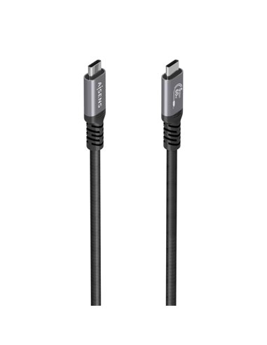 Aisens Câble USB-C Mâle - Supporte jusqu'à 60W - Longueur 10m - Vitesse de transfert Jusqu'à 5Gbps - Résolution 4K - Aluminium -