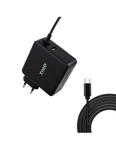 Tooq Cargador Universal Pour Portable 90W USB-C - Compatible Avec PD - Câble de 1.80m