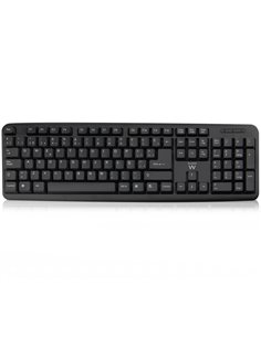 Ewent Clavier Avec Câble - Design Slim - Câble USB-À de 1.35m - Couleur Noir