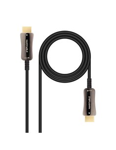 Nanocable Câble HDMI v2.1 AOC Mâle à HDMI v2.1 Mâle 15m - 8K@60Hz 4K@120Hz 48Gbps - Couleur Noir