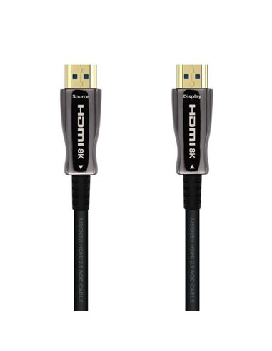 Aisens Câble HDMI V2.1 AOC (Active Optical Câble) Fibre Optica Ultra Haute vitesse UHS 8K@60Hz 4K@120Hz 4:4:4 48Gbps - À/M-À/M -