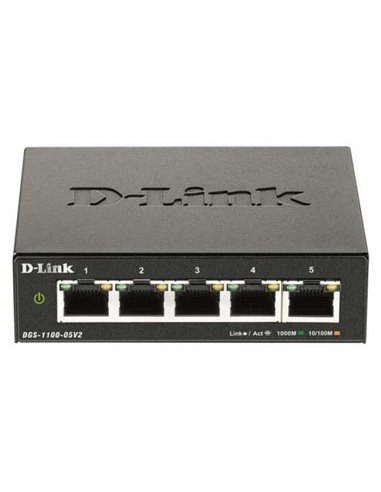 D-Link Switch Smart 5 Puertos Gigabit 10/100/1000 Mbps