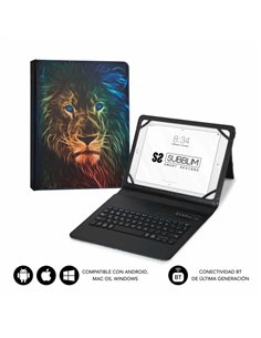 Subblim Keytab Pro Bluetooth Housse universal 9-10.1" - Design ultradelgado - Support Réglable - Système magnético - Résistant e