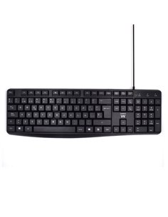 Ewent Clavier Avec Câble de Bureau - 104 Teclas - Câble USB-À de 1.35m - Couleur Noir