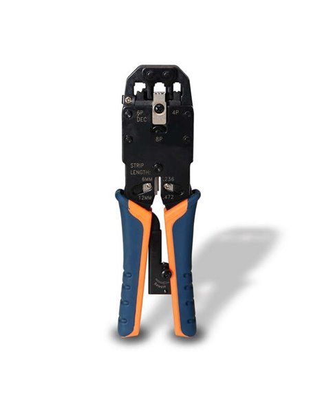 Aisens Tenaza Metalica de Crimpar RJ10/RJ11/RJ12/RJ45 de Carraca - Couleur Noir