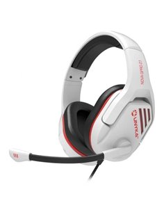 Unykach Gaming Nova Gpro White 2.1 Écouteurs Avec Microfono Réglable - Diadema Réglable - Almohadillas Acolchadas - Controles en