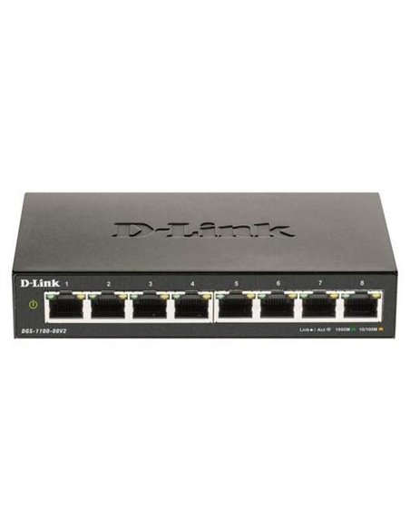 D-Link Switch Smart 8 Puertos Gigabit 10/100/1000 Mbps