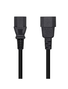 Aisens Câble Alimentation CPU - C13/H-C14/M - 10m - 100% Cobre Puro AWG18 - Couleur Noir