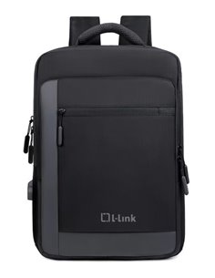 L-Link Sac à dos Pour Portable 15.6" - Poche Extérieur - Puerto USB Extérieur Pour Charge - Intérieur Compartimentado - Cobertur