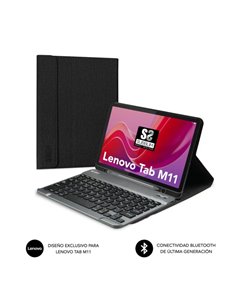 Subblim Keytab Pro BT Housse Exclusiva + Clavier Pour Tablet Lenovo Tab M11 - Clavier Compact Bluetooth - Fermeture Magnetico - 