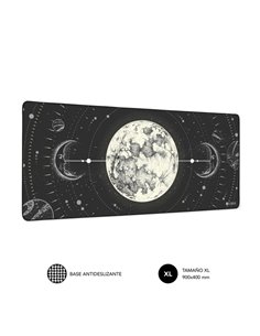 Subblim Tapis de souris de Escritorio Lunar - Taille 900x400x3mm - Espacio Pour Souris et Clavier - Résistant à l'eau - Base Ant