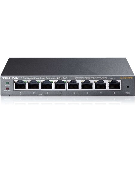 TP-Link Switch Easy Smart de 8 Puertos Gigabit - 4 Puertos PoE