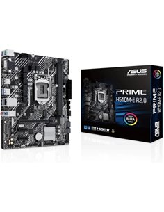 Asus Prime H510M-E R2.0 Placa Base Intel 1200 2x DDR4 - HDMI, VGA, PCIe 4.0, Ranura M.2 de 32 Gbps, Intel® 1GB Ethernet, USB 3.2
