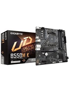 Gigabyte B550M K Placa Base AMD AM4 4xDDR4 - M.2, SATA, PCIe4.0 - HDMI, DisplayPort, RJ-45, USB 3.2 - MicroATX