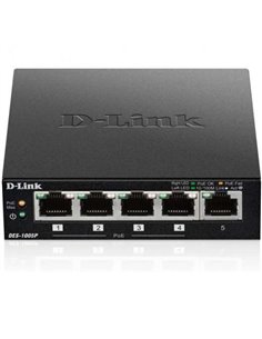 D-Link Switch 5 Puertos Fast Ethernet 1 Puerto Habilitado Pour PoE