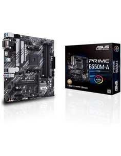 Asus Prime B550M-À Placa Base AMD Ryzen M.2, PCIe 4.0, HDMI, D-Sub, DVI, SATA III, USB-À 3.2, DVI-D,