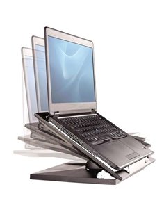 Fellowes Designer Suites Support Pour Portable - Altura Réglable en 4 Posiciones - Angulo de Inclinacion 30º - Base Antidérapant