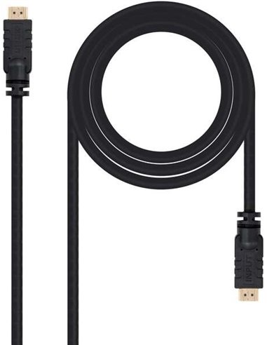 Nanocable Câble HDMI v1.4 Avec Repetidor Mâle à HDMI v1.4 Mâle 15m - Haute vitesse - Couleur Noir