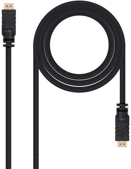 Nanocable Câble HDMI v1.4 Avec Repetidor Mâle à HDMI v1.4 Mâle 15m - Haute vitesse - Couleur Noir