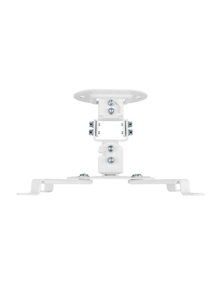 Aisens Support Universal Giratorio - Inclinable de Techo Pour Proyector - Jusqu'à 13.5Kg - Couleur Blanc