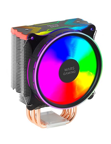 Mars Gaming MCPUXU9 Disipador CPU - Double torre - Ventiladores hibridos ultrasilenciosos - 9 heatpipes de cobre - HCT Ultra Jus