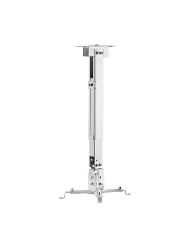 Aisens Support Universal Inclinable et Extensible de Techo/Pared Pour Proyector - Couleur Blanc
