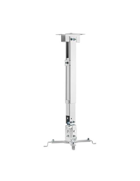 Aisens Support Universal Inclinable et Extensible de Techo/Pared Pour Proyector - Couleur Blanc