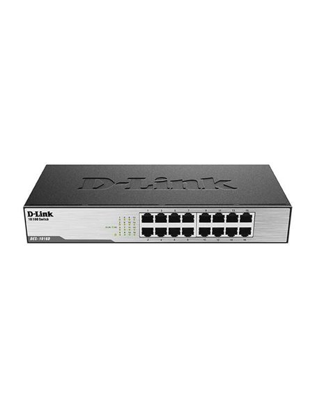 D-Link Switch 16 Puertos 10/100 Mbps no Gestionable