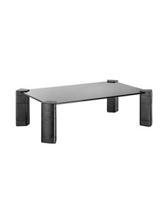Aisens Support Elevador Cristal Pour Monitor/Portable - Couleur Noir