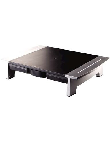 Fellowes Office Suites Support Pour Monitor - 5 Ajustes de Altura - Cajon de Almacenamiento - Espacio Pour Portable - Peso Max 3