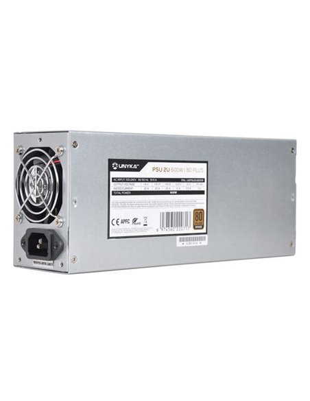 Unykach Flex 2U 600W 80 Plus Bronze Alimentation 600W Flex 2U ATX - APFC - Ventilateur 60mm