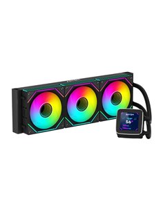 Abysm Oceanic LCD 360 ARGB Kit de Refrigeracion Liquida - 3 Ventiladores de 120mm - Iluminacion ARGB - Écran LCD 2.8" - Bomba 25