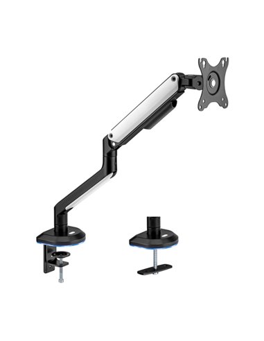 Aisens Support de Mesa RGB Gaming Contrapeso Giratorio e Inclinable Pour Monitor/TV 9Kg (3 Pivotes - 1 Brazo) de 17-32" - Couleu
