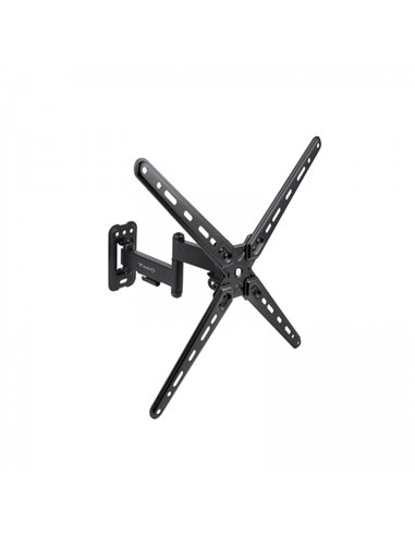 Tooq Support de Pared Avec Brazo Articulado Pour Pantallas de 13"-55" - Giratorio e Inclinable - Gestion de Cables - Peso Max 25