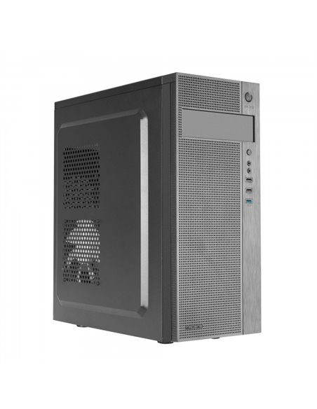 Tacens Ferrox Semitorre - Acier de Haute qualité - Ventilateur Latéral ultra silencioso - Support ATX/microATX/mini-ITX - USB 3.