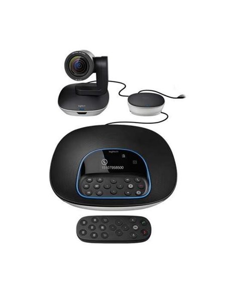 Logitech Group Système de Videoconferencias Webcam HD 1080p - USB 2.0 - Zoom 10x - Microfonos Integrados - Enfoque Automatico - 