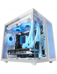 Mars Gaming MC-NOVAM Minitorre - Double Cristal Templado - Jusqu'à 7 Ventiladores - USB-C - Compatible MicroATX/Mini-ITX - Coule