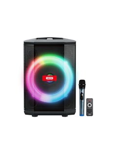 XO F53 Haut-parleur Karaoke - Bluetooth 5.0 - 40W - Funcion TWS - Iluminacion RGB - Microfono Inalambrico Incluido - Bluetooth, 