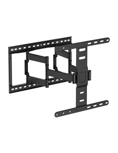 Cromad Support de Pared Avec Double Brazo Articulado Pour TV de 37"-75" - Giratorio, Inclinable et Extensible - Peso Max 60Kg - 