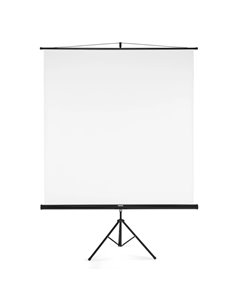 Hama Écran Proyector Avec Tripode - Corps Metalico - PVC - Format 1:1 - Mecanismo de Resorte - 380 Micras de Grosor - 180x180cm 